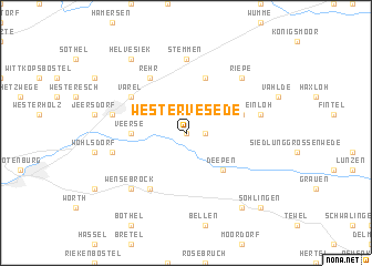 map of Westervesede