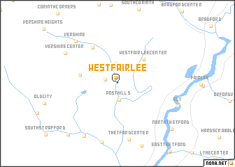 map of West Fairlee