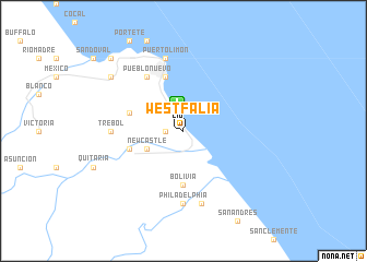 map of Westfalia