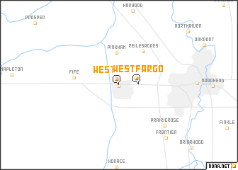 map of West Fargo