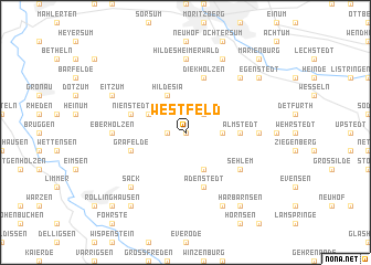 map of Westfeld