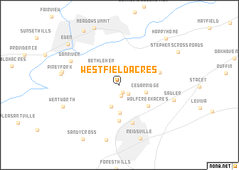 map of Westfield Acres