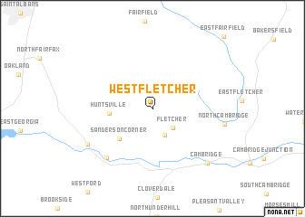 map of West Fletcher