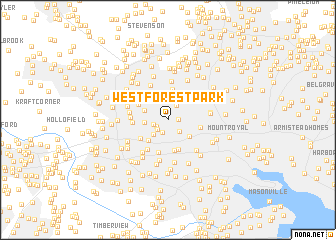 map of West Forest Park