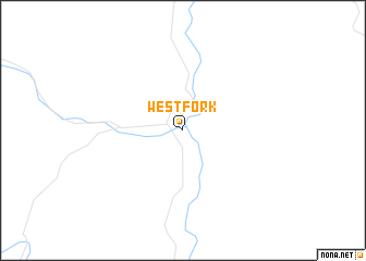 map of West Fork