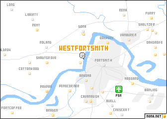 map of West Fort Smith