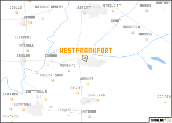 map of West Frankfort