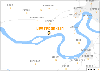 map of West Franklin