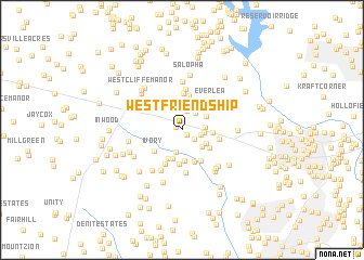 map of West Friendship