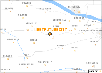 map of West Future City