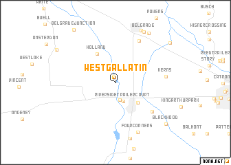 map of West Gallatin