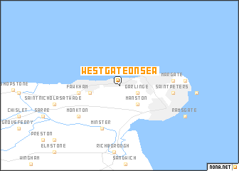 map of Westgate on Sea