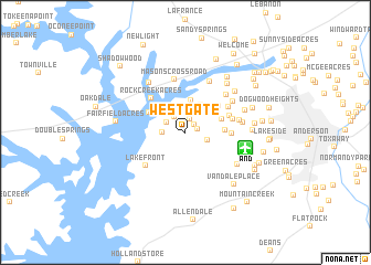 map of West Gate