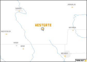 map of Westgate