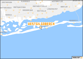 map of West Gilgo Beach