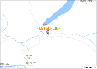 map of West Glacier