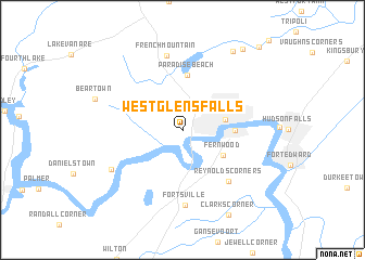 map of West Glens Falls