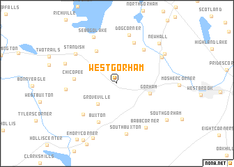 map of West Gorham