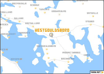 map of West Gouldsboro