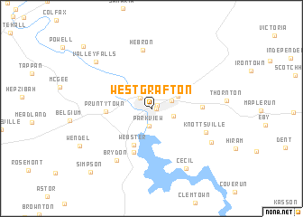 map of West Grafton