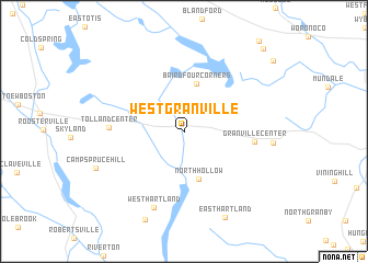 map of West Granville