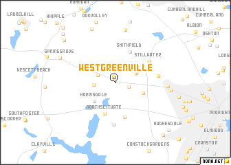 map of West Greenville