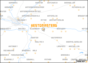 map of West Grimstead