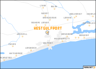 map of West Gulfport