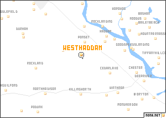 map of West Haddam