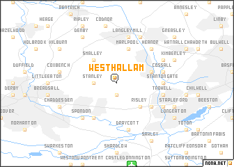 map of West Hallam