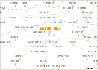 map of West Hanney