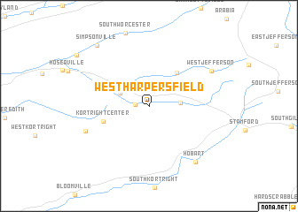 map of West Harpersfield