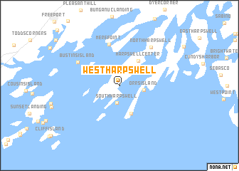 map of West Harpswell