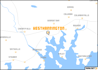 map of West Harrington