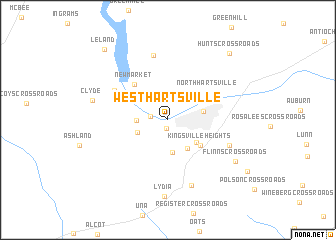 map of West Hartsville