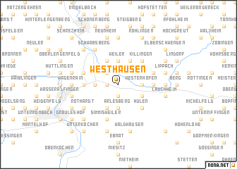 map of Westhausen