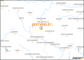 map of West Hawley