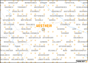 map of Westheim