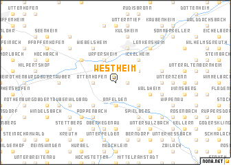 map of Westheim