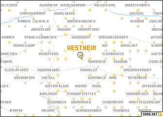 map of Westheim