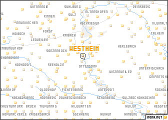 map of Westheim