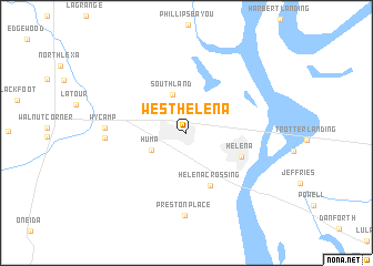 map of West Helena