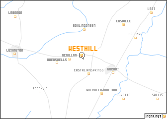 map of West Hill