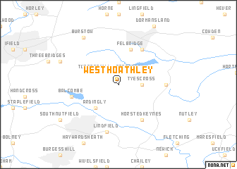 map of West Hoathley