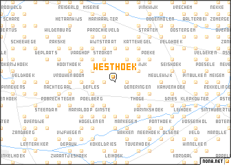 map of Westhoek