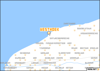 map of Westhoek