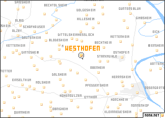 map of Westhofen