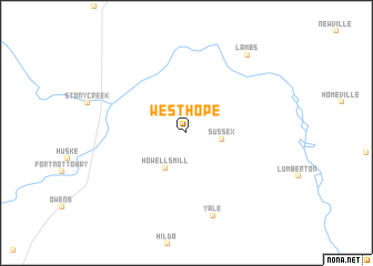 map of West Hope