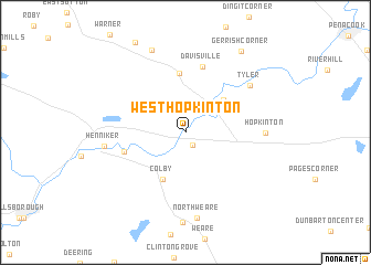 map of West Hopkinton