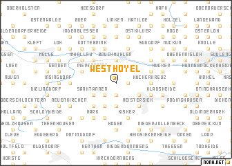 map of Westhoyel